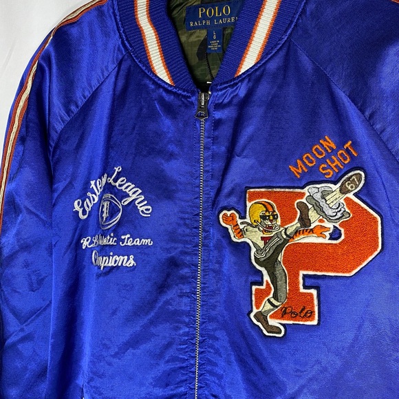 POLO RALPH LAUREN Satin Souvenir Varsity Jacket - Picture 6 of 8